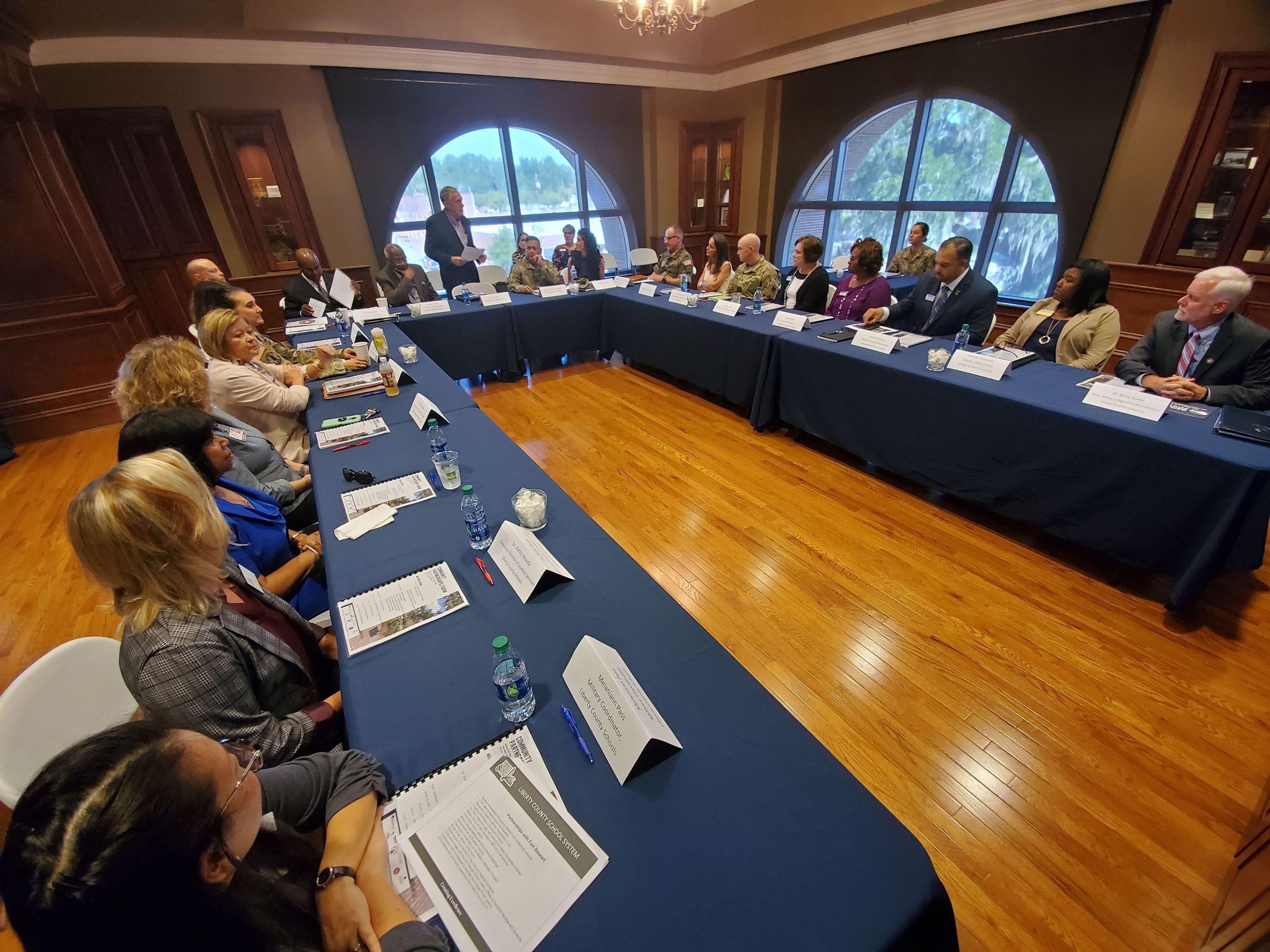 Mayor Allen Brown speaks to attendees of the City's Community Partnerships Forum on Thursday, Sep