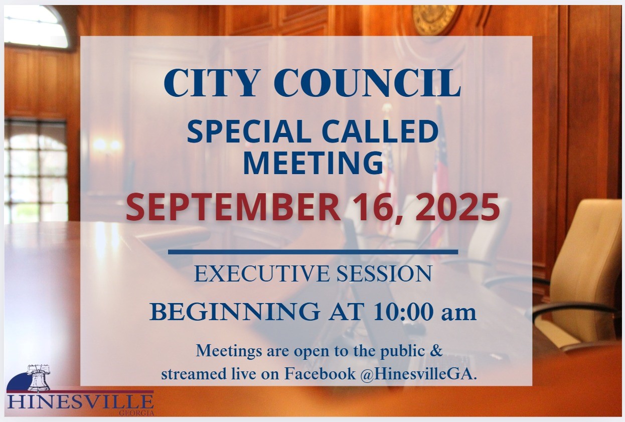 Special Called Meeting 9162025